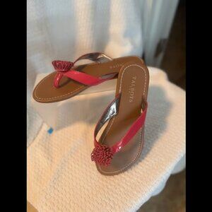Talbots Pink Sandals Women's Size 6 Slip on Summer Shoes